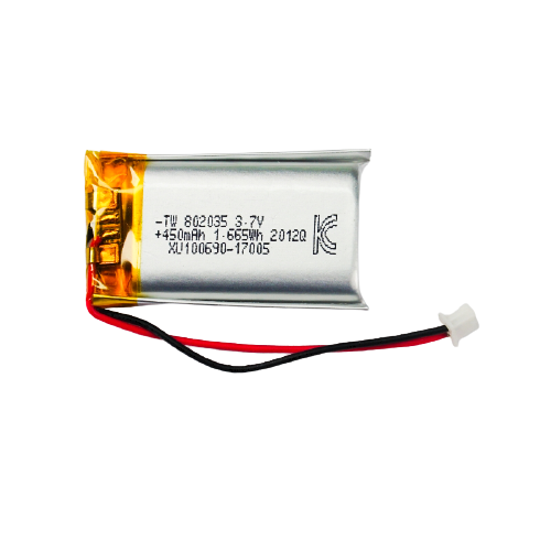 리튬폴리머 배터리 3.7V, 450mAh, KC인증