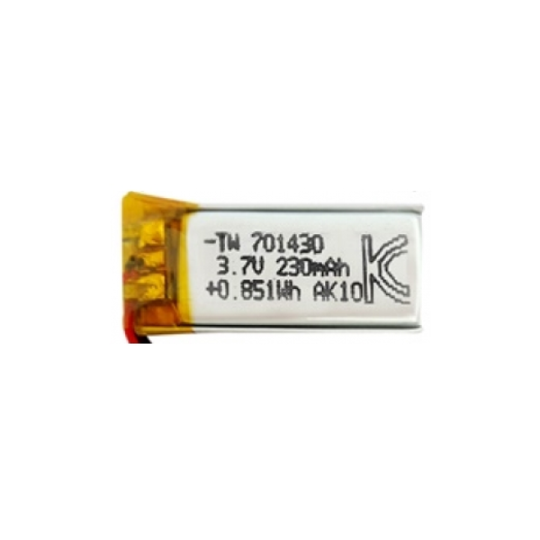 리튬폴리머 배터리  ,3.7V , 230mAh ,KC인증