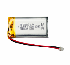 리튬폴리머 배터리 3.7V , 380mAh, KC 인증