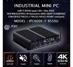 산업용컴퓨터 IPC6000 i7 8550U-램4G/SSD 저장장치 128G/윈10 미니PC